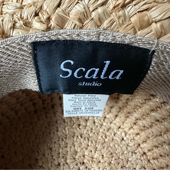New Scala Studio Natural Straw Summer Hat - Picture 5 of 10